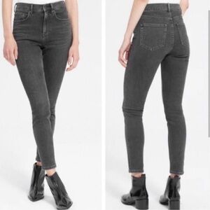 Everlane High Rise Washed Out Black Skinny Jeans Size 30